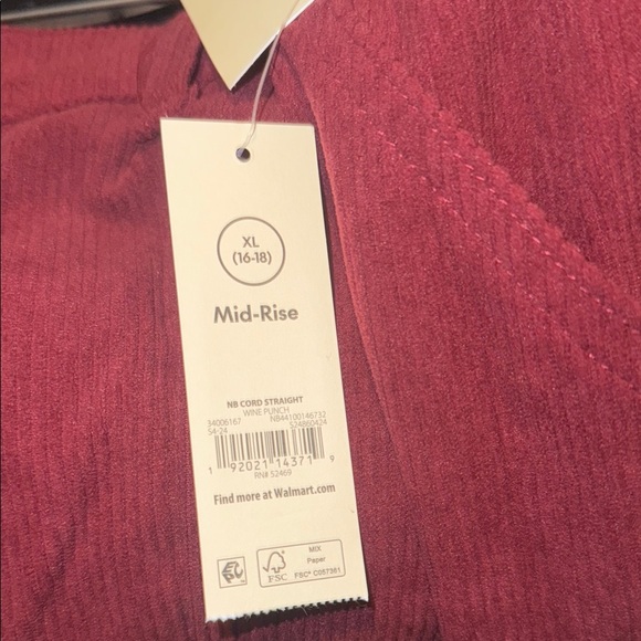 No Boundaries Red Straight Leg Pants - Picture 8 of 8